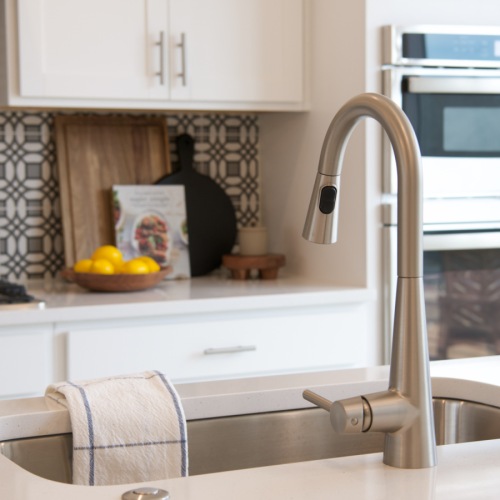 Kitchen with sink in island